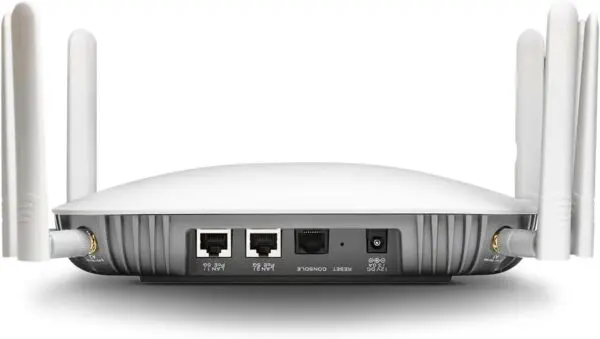 FortiAP-433G: AP inalámbrico para interiores: radio triple (Wi-Fi-6E IEEE 802.11ax tribanda 2,4/5/6 GHz y operación dual 5G 4+4+4 4 transmisiones 3 radios), antenas externas, 2x 5G Base-T RJ45, BT/BLE, 1x USB tipo A, puerto de consola (RJ45) - imagen 1