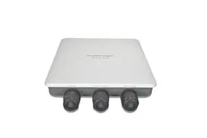 FortiAP-234F: Punto de acceso inalámbrico para exteriores - Tri-radio (802.11 b/g/n/ax 2x2 MU-MIMO, 802.11 a/n/ac/ax 2x2 MU-MIMO y 1x 802.11 a/b/g/n/ac Wave 2, 1x1), antenas internas, 2 puertos RJ45 10/100/1000, Bluetooth/BLE, puerto de consola (RJ45). inyector PoE incluidos.