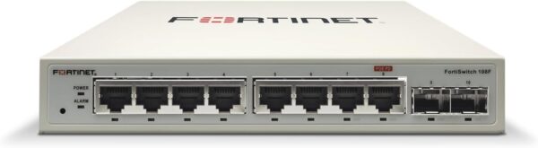 FortiSwitch-108F: es un switch gestionado gigabit compacto, fanless, ideal para pequeñas oficinas y despliegues SD-Branch con integración FortiGate. - imagen 1