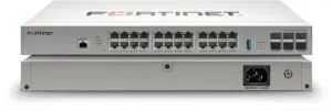 Fortinet FortiSwitch 124G‑FPOE: switch gestionado con 24 puertos Gigabit PoE+ y 4 uplinks SFP+ 10GbE, ideal para acceso seguro integrado con FortiGate y gestión centralizada.