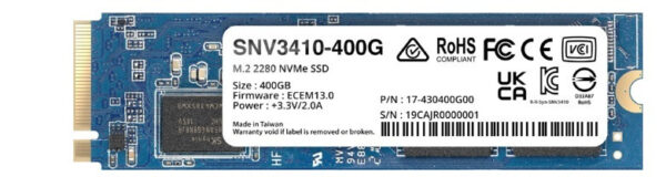 SNV3410 — Synology 400GB | 400K/70K IOPS | Enterprise | PCIe Gen3 x4 - imagen 1