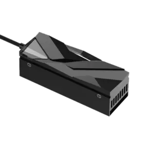 Disipador Activo M.2 2280 | Aleación Aluminio | PWM 4-pin | Reducción 30°C | NVMe/SATA