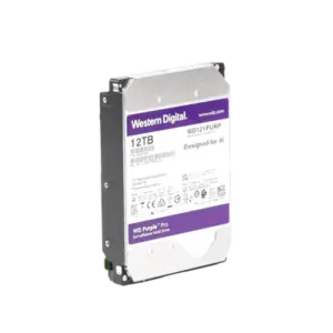 WD Purple 12TB@7200RPMs 3.5" — Western Digital HDD: Cache:256MB | SATA 6Gb/s | Videovigilancia