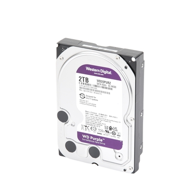WD Purple 2TB@5400RPMs 3.5″ — Western Digital HDD: Cache:64MB | SATA 6Gb/s | Videovigilancia - imagen 3