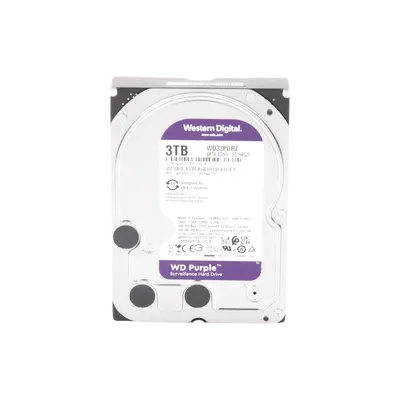 WD Purple 3TB@5400RPMs 3.5″ — Western Digital HDD: Cache:64MB | SATA 6Gb/s | Videovigilancia - imagen 2