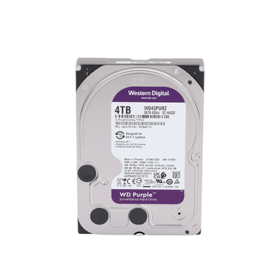 WD Purple 4TB@5400RPMs 3.5″ — Western Digital HDD: Cache:256MB | SATA 6Gb/s | Videovigilancia - imagen 2
