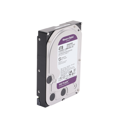 WD Purple 4TB@5400RPMs 3.5″ — Western Digital HDD: Cache:256MB | SATA 6Gb/s | Videovigilancia - imagen 4