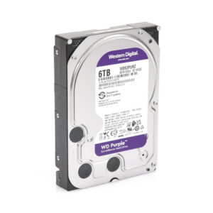 WD Purple 6TB@5400RPMs 3.5" — Western Digital HDD: Cache:128MB | SATA 6Gb/s | Videovigilancia
