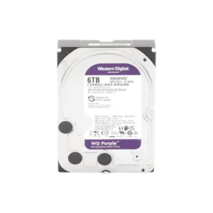 WD Purple 6TB@5640RPMs 3.5" — Western Digital HDD: Cache:128MB | SATA 6Gb/s | Videovigilancia