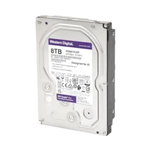 WD Purple 8TB@7200RPMs 3.5" — Western Digital HDD: Cache:64MB | SATA 6Gb/s | Videovigilancia