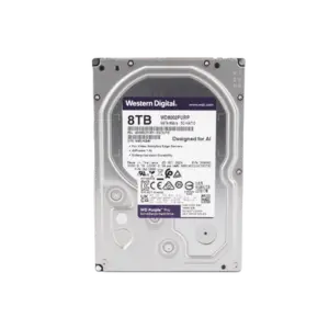 WD Purple 8TB@7200RPMs 3.5" — Western Digital HDD: Cache:256MB | SATA | Videovigilancia