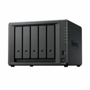 DiskStation DS1525+ — Synology: 5x 3.5"/2.5" + 2x NVMe M.2 cache | AMD Ryzen V1500B 4c@2.2GHz - 8GB | 2x 2.5GbE + 10GbE opcional