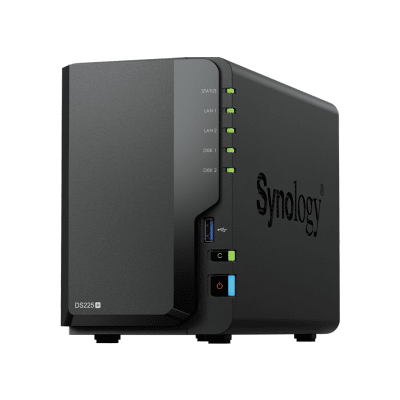 DiskStation DS225+ — Synology: 2x (3.5″/2.5″) | Intel Celeron J4125 4c@2.0GHz – 2GB | 1GbE + 2.5GbE - imagen 5