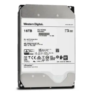 Ultrastar 16TB@7200RPMs 3.5" — Western Digital HDD: Cache:256MB | SATA | Enterprise
