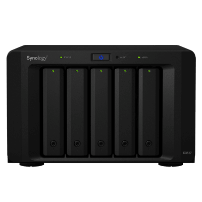 DX517 Expansion Unit — Synology: 5x 3.5″/2.5″ SATA | eSATA | Hot-Swap | Compatible DS1517+/DS1817+ - imagen 2