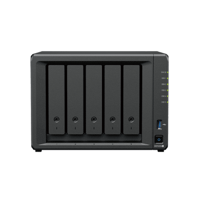 DiskStation DS1525+ — Synology: 5x 3.5″/2.5″ + 2x NVMe M.2 cache | AMD Ryzen V1500B 4c@2.2GHz – 8GB | 2x 2.5GbE + 10GbE opcional - imagen 2