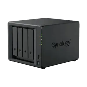 ActiveProtect DP340 — Synology: 4x 3.5" + 2x SSD cache | 14.5TB backup capacity | 10GbE | RAID 5+1 protection
