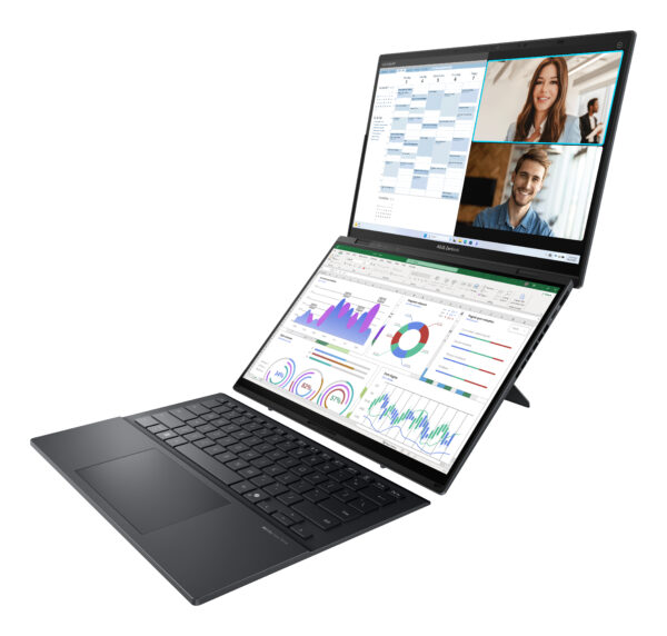 ZenBook Duo UX8406CA-PZ166X — Laptop Asus: 14″ Pulgadas 2.8K OLED Touch 120Hz | Intel Core Ultra 9 285H | Intel Arc 140T | 32GB RAM | 1TB SSD | Gris | Windows 11 Home - imagen 5