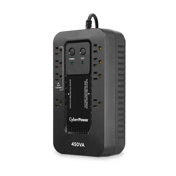 UPS de 450 VA/260 W, Topología Standby con Modo Ahorrador ECO, Entrada 120 Vca NEMA 5-15P, Con 8 Tomas NEMA 5-15R - imagen 8