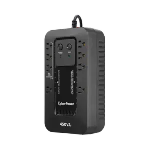 UPS de 450 VA/260 W, Topología Standby con Modo Ahorrador ECO, Entrada 120 Vca NEMA 5-15P, Con 8 Tomas NEMA 5-15R