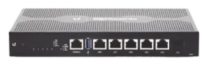 EdgeRouter 6 PoE pasivo 24 V, con 5 puertos 10/100/1000 Mbps + 1 puerto SFP, con funciones avanzadas de ruteo