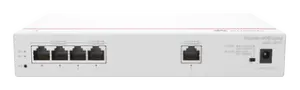 Router Multi-Servicio / 1 puerto 10/100/1000 Mbps(WAN) / 4 puertos 10/100/1000 Mbps(LAN) PoE+ (802.3af/at) / 50W / Rendimiento 1 Gbps / Controla hasta 32 APs / Hasta 150 Clientes / Administración Nube Gratis