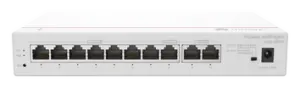 Router eKit / 2 Puertos WAN Gigabit / 1 Puerto LAN/WAN Gigabit / 7 Puertos PoE LAN Gigabit / Presupuesto PoE 124 W / Rendimiento de 2 Gbps / Controlador (64 APs) / Hasta 250 clientes / Libre de licenciamiento