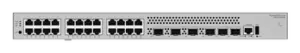 Switch Empresarial Core Gigabit Administrable Capa 3 / 24 Puertos 10/100/1000 Mbps / 4 Puertos 10GE SFP+ Uplink / 2 Puertos 10GE SFP+ (Stack) / ERPS / Ruteo Dinamico (RIP, OSPF, IS-IS y BGP) / iStack / Administración Nube Gratis