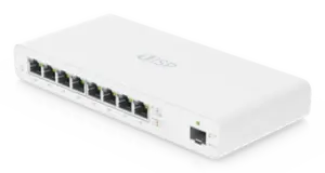UISP Switch Gigabit PoE Pasivo de Capa 2 con 8 Puertos para Implementaciones MicroPoP