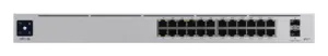UniFi Switch USW-Pro-24-POE Gen2, con funciones capa 3, de 24 puertos PoE 802.3at/bt + 2 puertos 1/10G SFP+, 400W, pantalla informativa