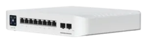 Switch UniFi Pro 8 PoE Administrable Capa 3, 8 puertos GbE / (6) puertos POE+ af/at y (2) puertos POE++ 802.3bt / (2) puertos SFP+ 10G / 120W de presupuesto POE