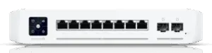 UniFi Switch Empresarial Capa 3 de 8 Puertos PoE 802.3af/at 2.5G + 2 Puertos 1/10G SFP+, 120W, Pantalla Informativa