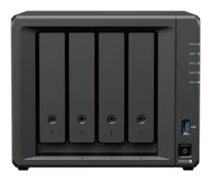 DiskStation DS925+ — Synology: 4x (3.5"/2.5") + 2x NVMe M.2 cache | AMD Ryzen V1500B 4c@2.2GHz - 4GB | 2x 2.5GbE