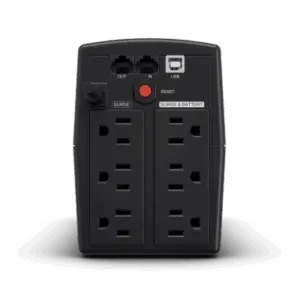 UPS de 900 VA/420 W, Topología Línea Interactiva, Entrada 120 Vca NEMA 5-15P, y 6 Salidas NEMA 5-15R, Con Regulador de Voltaje (AVR)