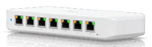USW Ultra Switch de 8 Puertos GbE (7 Puertos PoE+ y 1 Puerto Entrada PoE++) con Opciones de Montaje Versátiles