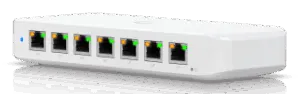 USW Ultra 210W Switch de 8 Puertos GbE (7 Puertos PoE+ y 1 Puerto Entrada PoE++) con Opciones de Montaje Versátiles