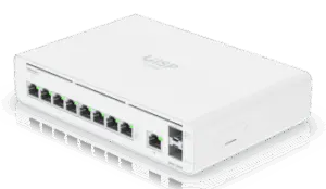 Consola UISP de Ubiquiti / Gateway y Switch de Red Gigabit / Controlador con Plataforma UISP para gestión remota de WISP (airMAX, airFiber, uFiber, LTU, edgeMAX, airCube) / 128 GB SSD / (1) WAN 1GbE / (1) WAN SFP+10G / (8) puertos LAN GbE RJ45