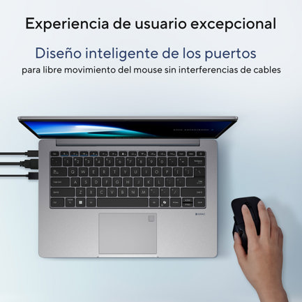 ExpertBook Essential P1403CVA — Laptop ASUS: 14″ Pulgadas | Intel Core 7 240H | 16GB RAM | 512GB SSD | Windows 11 Pro - imagen 8