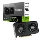 Dual | GeForce RTX 5050 | 8GB GDDR6 — Tarjeta de Video ASUS: PCIe 5.0 x16 | HDMI + 3x DisplayPort miniatura 14