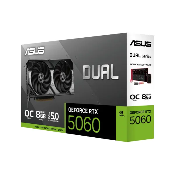 Dual OC | GeForce RTX 5060 | 8GB GDDR7 — Tarjeta de Video ASUS: PCIe 5.0 x16 | HDMI + 3x DisplayPort - imagen 15