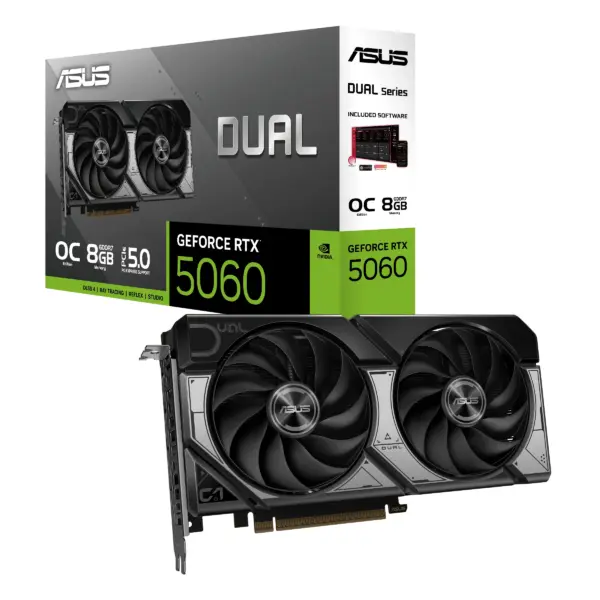Dual OC | GeForce RTX 5060 | 8GB GDDR7 — Tarjeta de Video ASUS: PCIe 5.0 x16 | HDMI + 3x DisplayPort - imagen 16