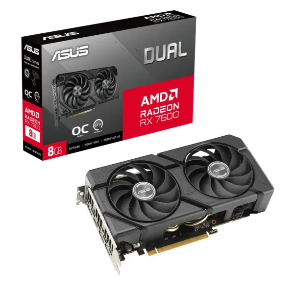 Dual EVO OC | Radeon RX 7600 | 8GB GDDR6 — Tarjeta de Video ASUS: PCIe 4.0 x16 | HDMI + 3x DisplayPort - imagen 12