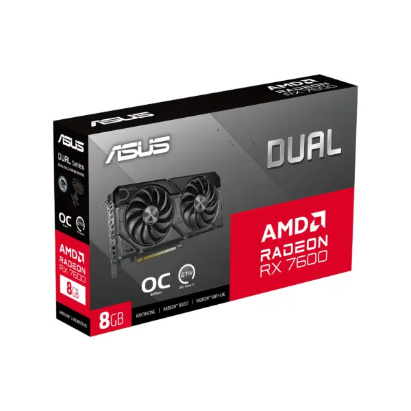 Dual EVO OC | Radeon RX 7600 | 8GB GDDR6 — Tarjeta de Video ASUS: PCIe 4.0 x16 | HDMI + 3x DisplayPort - imagen 13