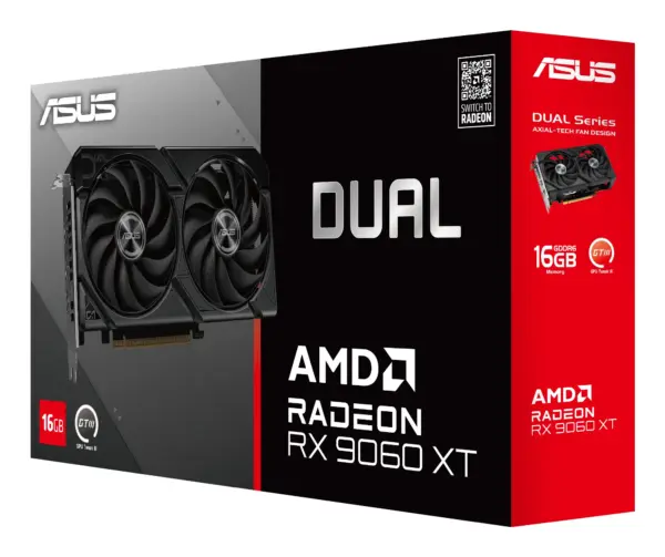 Dual | Radeon RX 9060 XT | 16GB GDDR6 — Tarjeta de Video ASUS: PCIe 5.0 x16 | HDMI + 2x DisplayPort - imagen 12