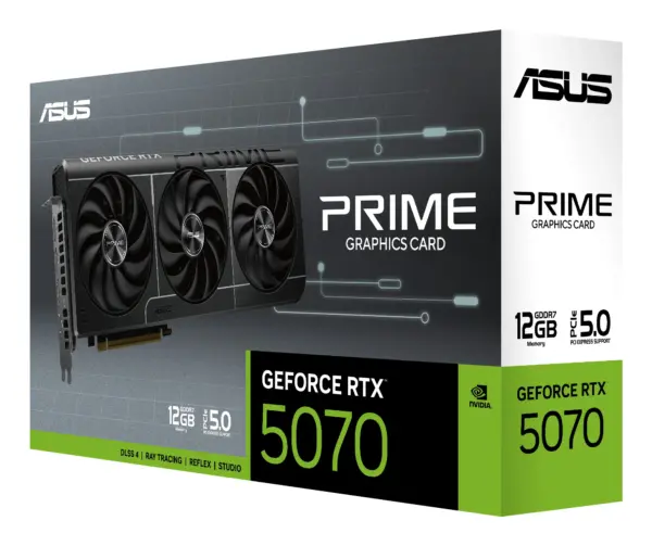 Prime OC | GeForce RTX 5070 | 12GB GDDR7 — Tarjeta de Video ASUS: PCIe 5.0 x16 | HDMI + 3x DisplayPort - imagen 12