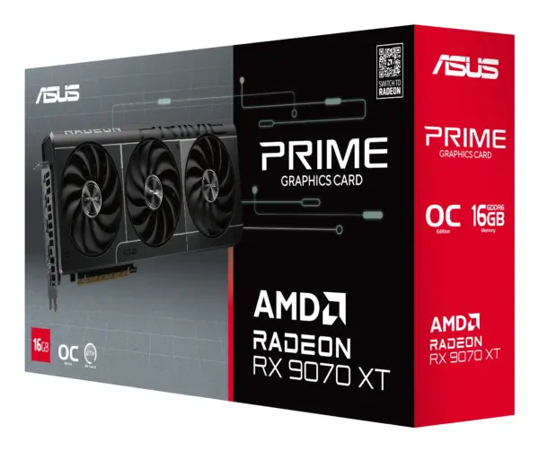 Prime OC | Radeon RX 9070 XT | 16GB GDDR6 — Tarjeta de Video ASUS: PCIe 5.0 x16 | HDMI + 3x DisplayPort - imagen 12