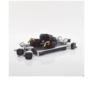 Kit TURBOHD 5 Megapixel / DVR 4 Canales / 4 Cámaras de 5 Megapixel con Micrófono Integrado / 4 Cables 18 Metros / Fuente de Poder Profesional