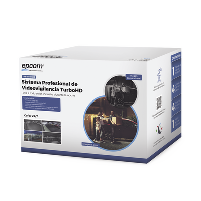 Kit TurboHD 1080p / DVR 8 Canales / 8 Cámaras Bala ColorVu con Microfono Integrado / Fuente de Poder / Accesorios de Instalación - imagen 2