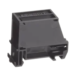 Adaptador de 1 Puerto, Para Conectores Tipo Mini-Com, Montaje en Riel Din Estándar de 35 mm (1.38 pulgadas), Color Negro