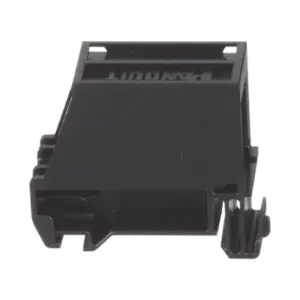 Adaptador de 1 Puerto, Para Conectores Tipo Mini-Com, Montaje en Riel Din Estándar de 35 mm (1.38 pulgadas), Color Negro